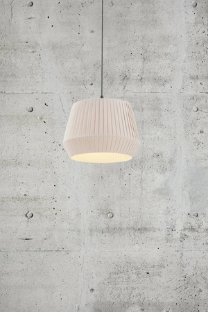Lampa wisząca z bawełnianym abażurem DICTE Nordlux E27 60W Tekstylia Beżowy