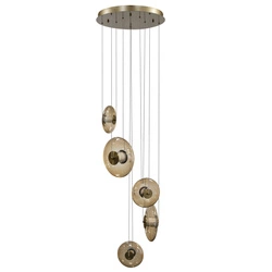 Kaskadowa Lampa Wisząca ściemnialna  ANDORA 5 3-STEP DIMM AMBER (AZ6886) Azzardo