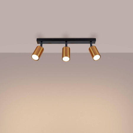 Plafon WINX 3 czarny/miedź (SL.1376) - Sollux Lighting