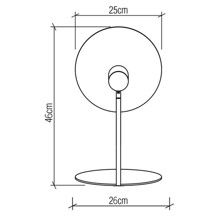 Lampa stołowa Dot (QN-DOT-TL-TEAK) - Quintiesse