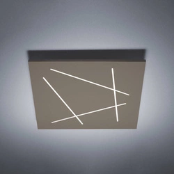 Plafon FLAT 60 cm, Kol. Beżowy 3000K (0002.22.SA W) - Vivida