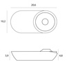 MAXLIGHT C0268 LAMPA SUFITOWA VECTOR 10W CZARNA
