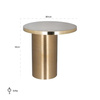 RICHMOND stolik NAYA szczotkowane złoto (825177) - Richmond Interiors
