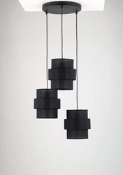 lampa wisząca CALISTO BLACK 3 PŁ KOŁO (5981) - TK Lighting