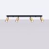Plafon WINX 4L czarny/złoty (SL.1387) - Sollux Lighting