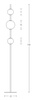 LED FLOOR LIGHT 12W 3000K GLASS &METAL WHITE+BLACK (20135 Zambelis) - Zambelis