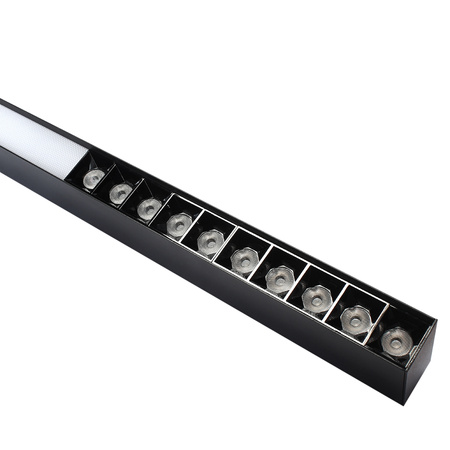 Lampa liniowa premium czarna 40W 3000K DDXT1200 - DomenoLED