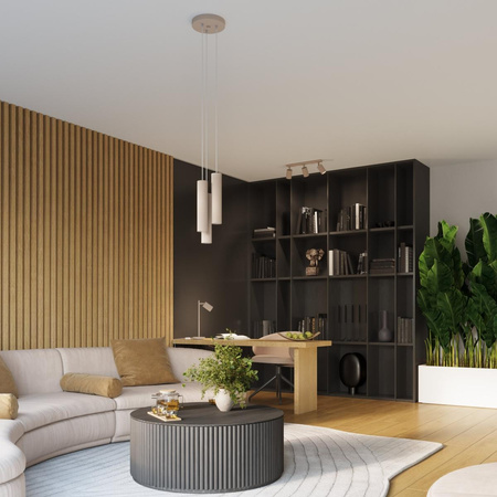 Lampa sufitowa KARBON 60 taupe (SL.1767) - Sollux Lighting