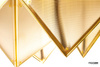 Dekoracyjna lampa sufitowa / plafon PYRAMIDS   złota (MSE1501100589) - Moosee