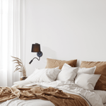 WALL LAMP WITH READING LIGHT 1XE27 BLACK (H57 Zambelis) - Zambelis