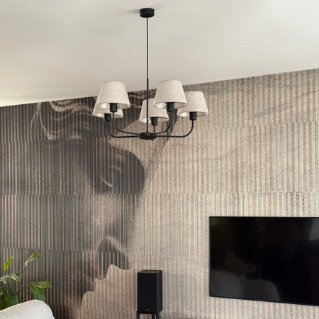 Żyrandol CHICAGO LINEN 5 PŁ (3989) - TK Lighting