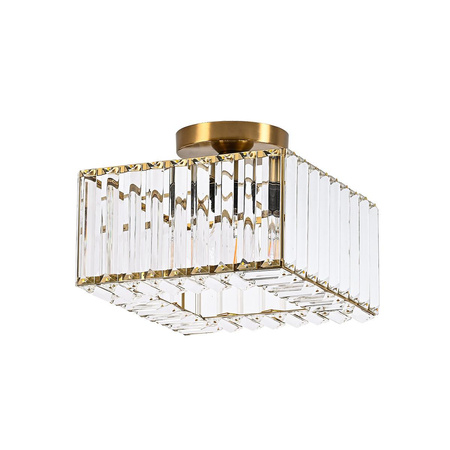 Kwadratowy plafon Vetro złoty 1xE27 (LP-2910/1C GD square) - Light Prestige