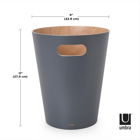 UMBRA kosz na śmieci WOODROW - charcoal (082780-618) - Umbra