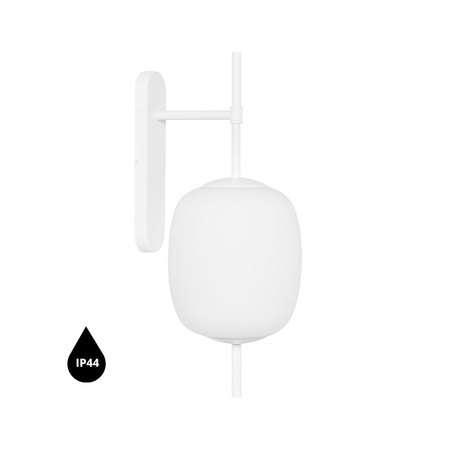 EPLI MINI W biała lampa ścienna / kinkiet z podwyższoną szczelnością IP44 (EMK110S0) - Ummo