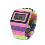 Klockowy zegarek Różowy - DomenoLED