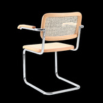 Krzesło VIENNA rattanowe z podłokietnikami (MH-015CH-CHN) - Moos Home