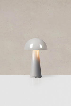 FUNGI Rechargeable Table Greige B/O (108950) Markslojd