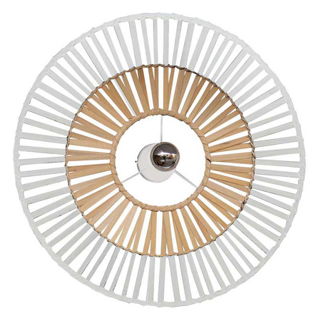 CEILING LIGHT WHITE BAMBOO 1XE7 MAX 40W (19250 Zambelis) - Zambelis