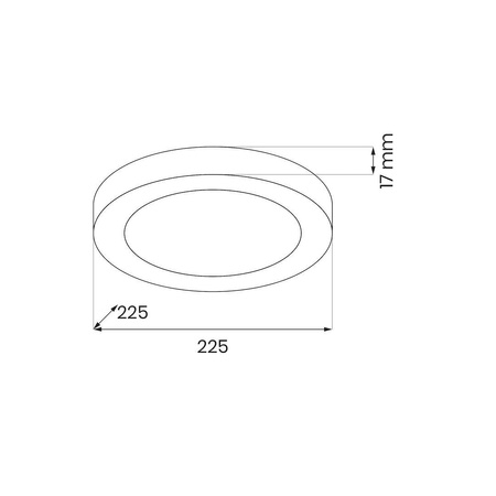 Plafon Evora Biały Round 18W 3CCT (ML1787) - Milagro