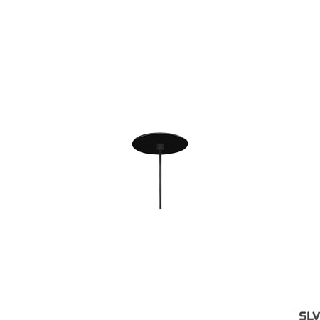 HELIA 40, lampa wisząca, LED, 3000K, okrągła, czarna, rozeta płaska, 9W (158410) - SLV