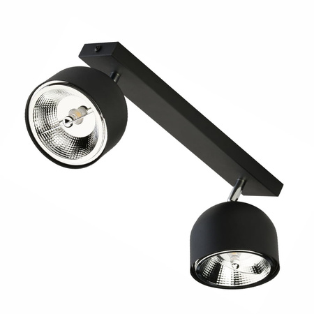 ALTEA BLACK LAMPA SUFITOWA 2 PŁ + ŻARÓWKI (6518) - TK Lighting