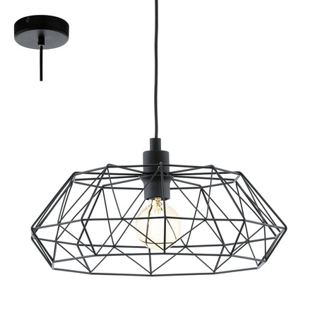 Lampa wisząca CARLTON 2 czarna (49487 - Eglo) - żyrandol