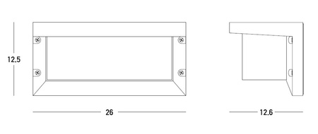 OUTDOOR WALL LIGHT 1XE27 GRAPHITE (E128 Zambelis) - Zambelis