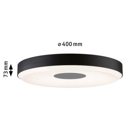 Puric Pane opr sufit LED 16W ściem 400mm czarny/szary 230V twszt/met (PL79778) - PAULMANN