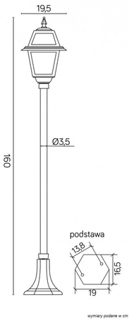 Słupek Witraż K 50021 N (K 5002/1/N) - SU-MA
