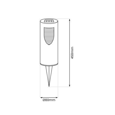 Słupek Solarny Mike 3000K (EKO0722) - Eko-Light