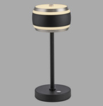 Przenośna, ładowana lampa stołowa PURE FALLING RINGS CZARNA (4503-18) - Paul Neuhaus