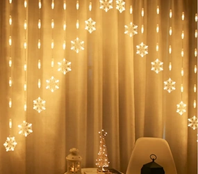 Płatki śniegu kurtyna 800L 4W barwa ciepła - DomenoLED