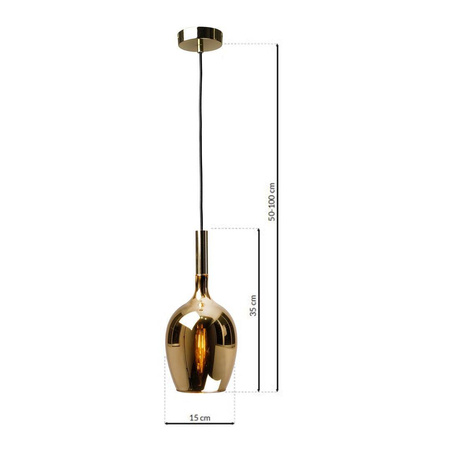 Lampa wisząca LUGANO GOLD 1 (ML8815) - Milagro