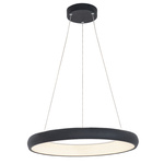 PENDANT LIGHT 50W 3000K ALUMINUM & ACRYLIC DIMMABLE, MATT BLACK (2052 Zambelis) - Zambelis