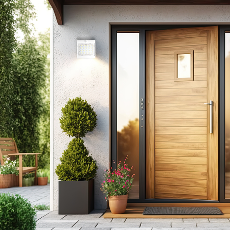 Lampka Solarna Butterfly Biała 3,2W (EKO8824) - Eko-Light / z czujnikiem ruchu i zmierzchu