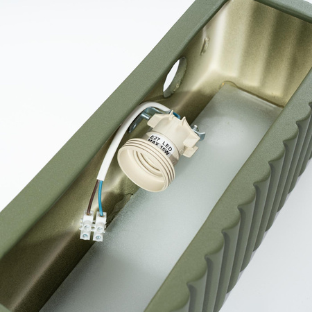 Kinkiet ceramiczny RIGATA zielony oliwkowy (SL.1888) - Sollux Lighting