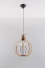 Lampa wisząca ARANCIA naturalne drewno (SL.0391) - Sollux