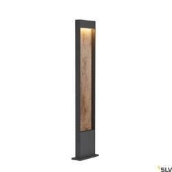 FLATT POLE 100, zewnętrzna lampa stojąca LED, 3000 K, IP65, kolor antracytowy/brązowy (1002959) - SLV