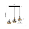 Lampa wisząca BOHO SIENA 3xE27 Kobi Design (002165KOB) - KOBI LIGHT