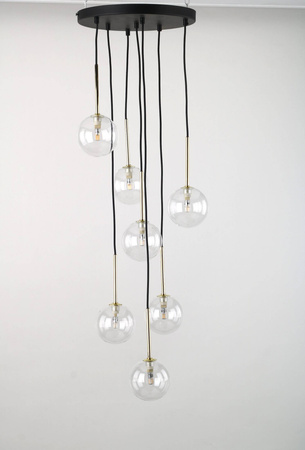  Lampa wisząca NILOS BLACK / GOLD 7 (5362) - TK Lighting