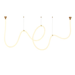 Lampa wisząca SNAKE LED wąż ledowy złota 500 cm (MD1021-5 gold) - Step into Design