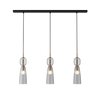 LINE LIGHT 3XE14 MAX 40W GLASS ANTIQUE BRASS (23009 Zambelis) - Zambelis