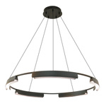 Lampa wisząca Tura 60 cm czarna LED CCT (LP-9786/1P 60cm BK) - Light Prestige