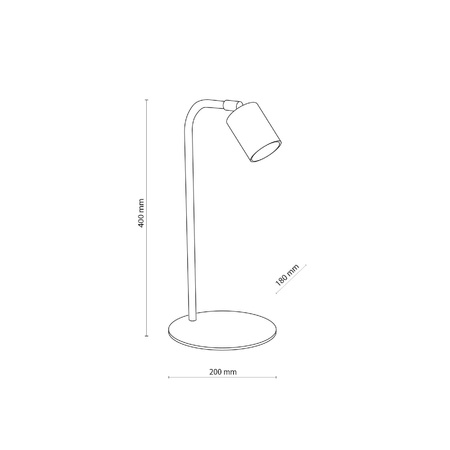 Lampa stołowa LOGAN biała (5490) - TK Lighting