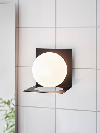 ZENIT Wall 1L IP44 Black/Opal 