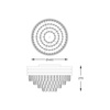 Lampa Sufitowa NAICA Kol. Srebrny  (C0525-05A-V6B5) - Zuma Line