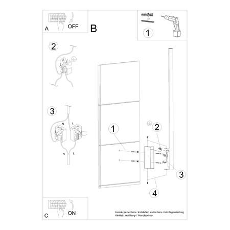 Kinkiet LAHTI 50 beżowy LED 4000K (TH.432) - Thoro Lighting