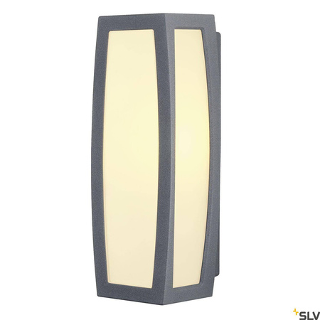 MERIDIAN BOX, lampa ścienna outdoor, TC-(D,H,T,Q)SE, antracytowa, maks. 20W, z czujnikiem (230085) - SLV