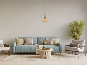 Pojedyncza lampa wisząca Favera (PND-42361-1-BRO-AMB) - Italux