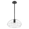 Lampa wisząca/ Półplafon Lotus - 1 źródło światła - Czarna (QN-LOTUS-P-BLK) - Quintiesse